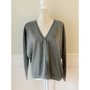 Fabiana Filippi Green Metallic Cardigan 6 Small